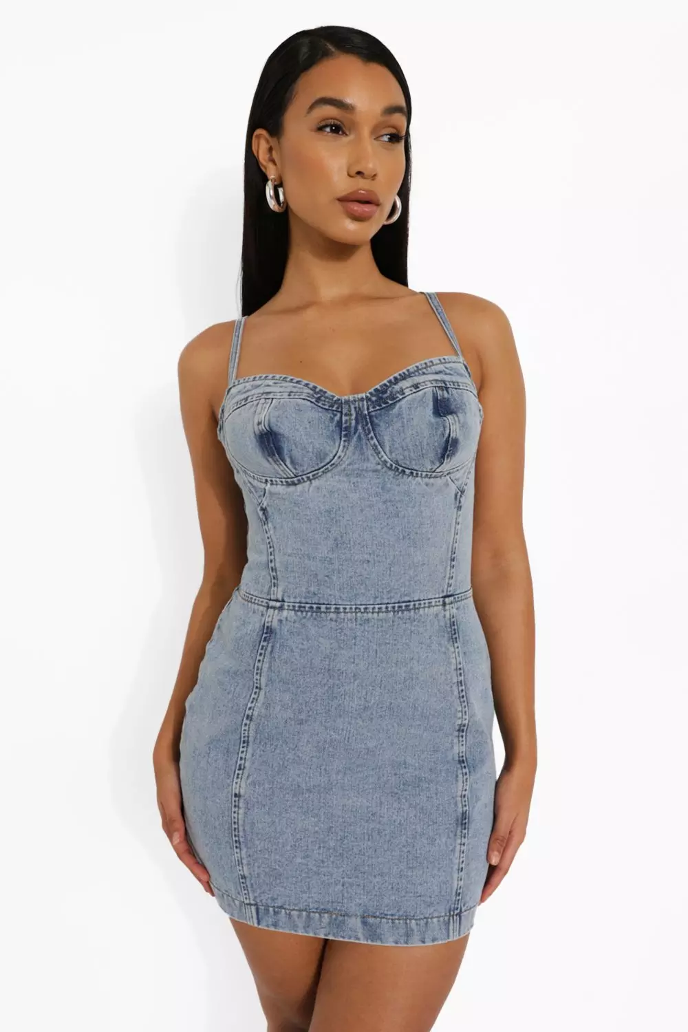 Denim bodycon hot sale mini dress